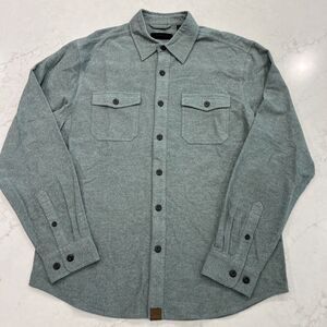 Dakota Grizzly NEW Mens L Major Chamois Button Down Long Sleeve Shirt Mint Green